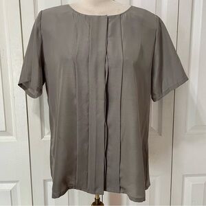 Pendleton Gray Pleated Women's Blouse